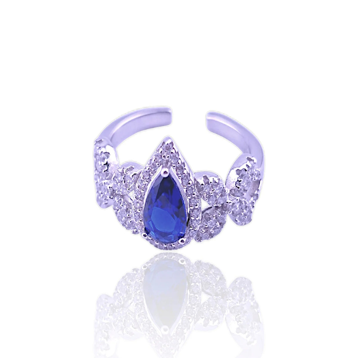 Blue stone fine silver Necklace