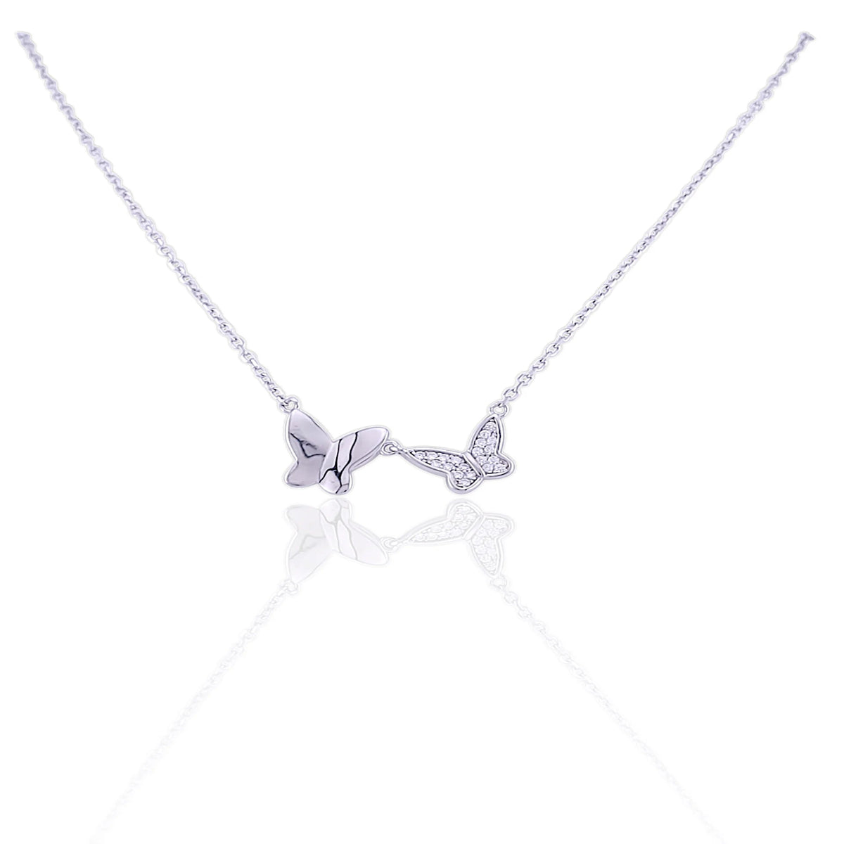 Two Butterfly pedant chain set