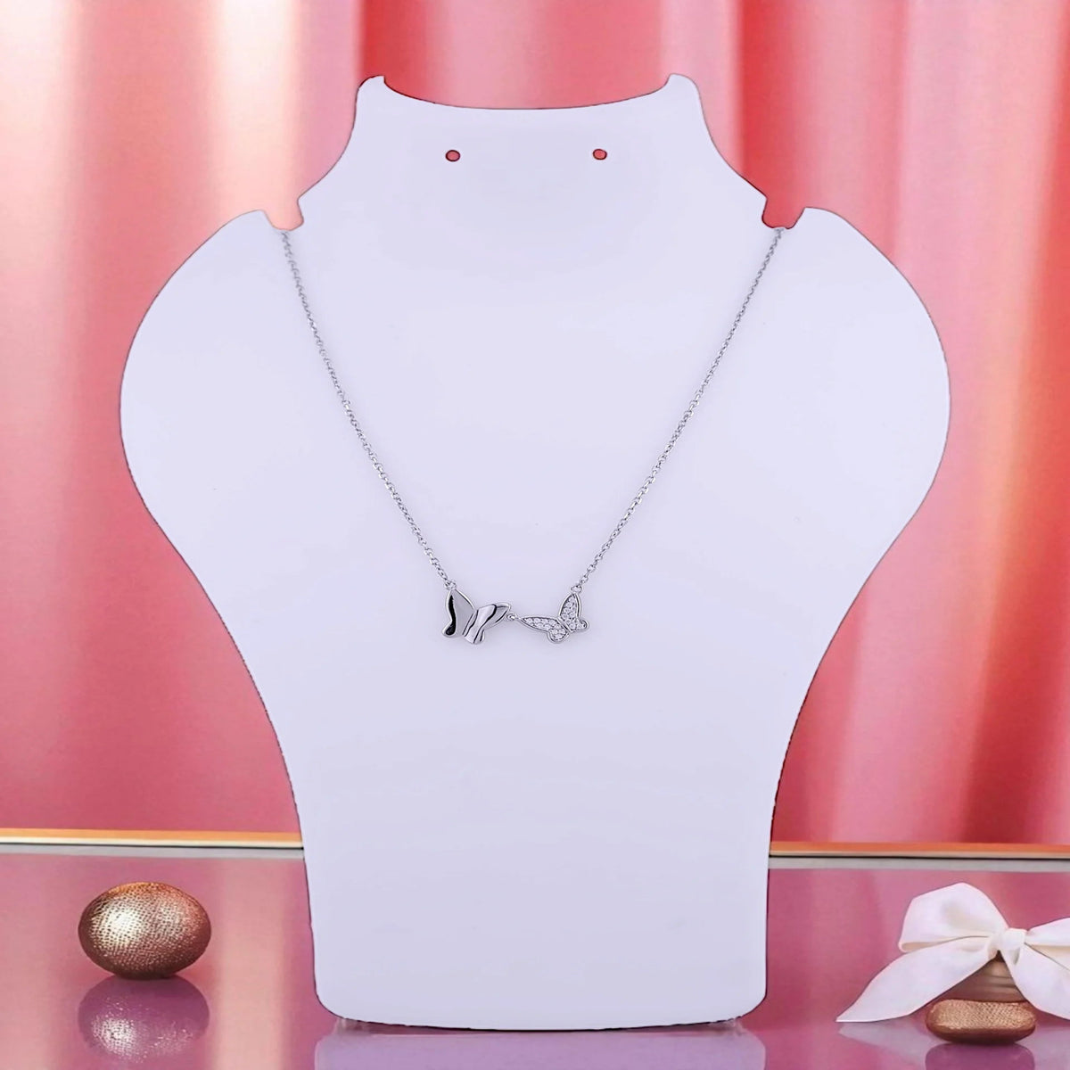 Two Butterfly pedant chain set