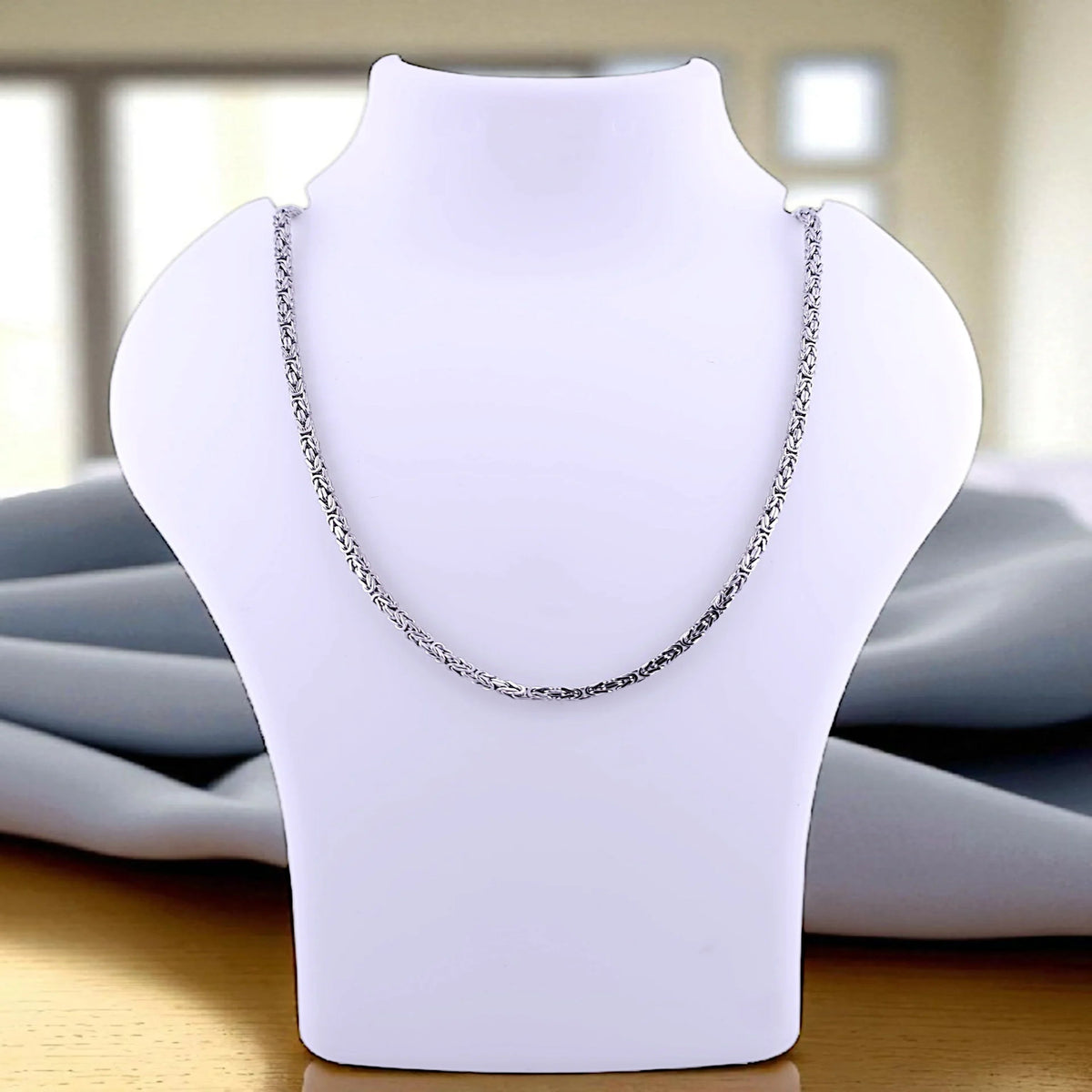 Fine silver men chains