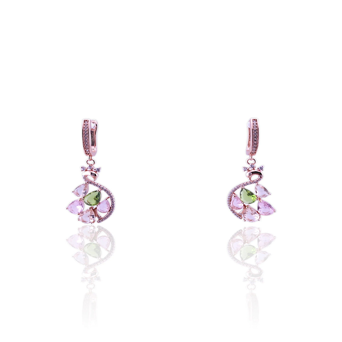 Duck design unique pattern earrings