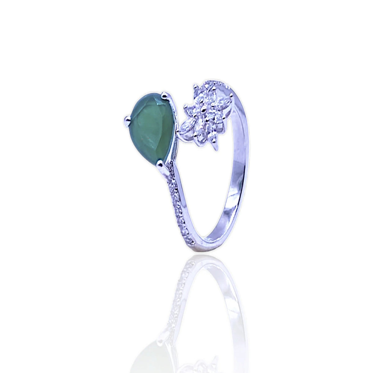 Pure silver women ring