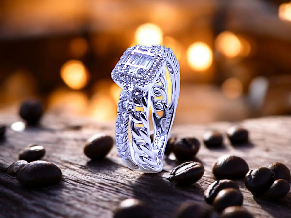 Fancy stone women ring