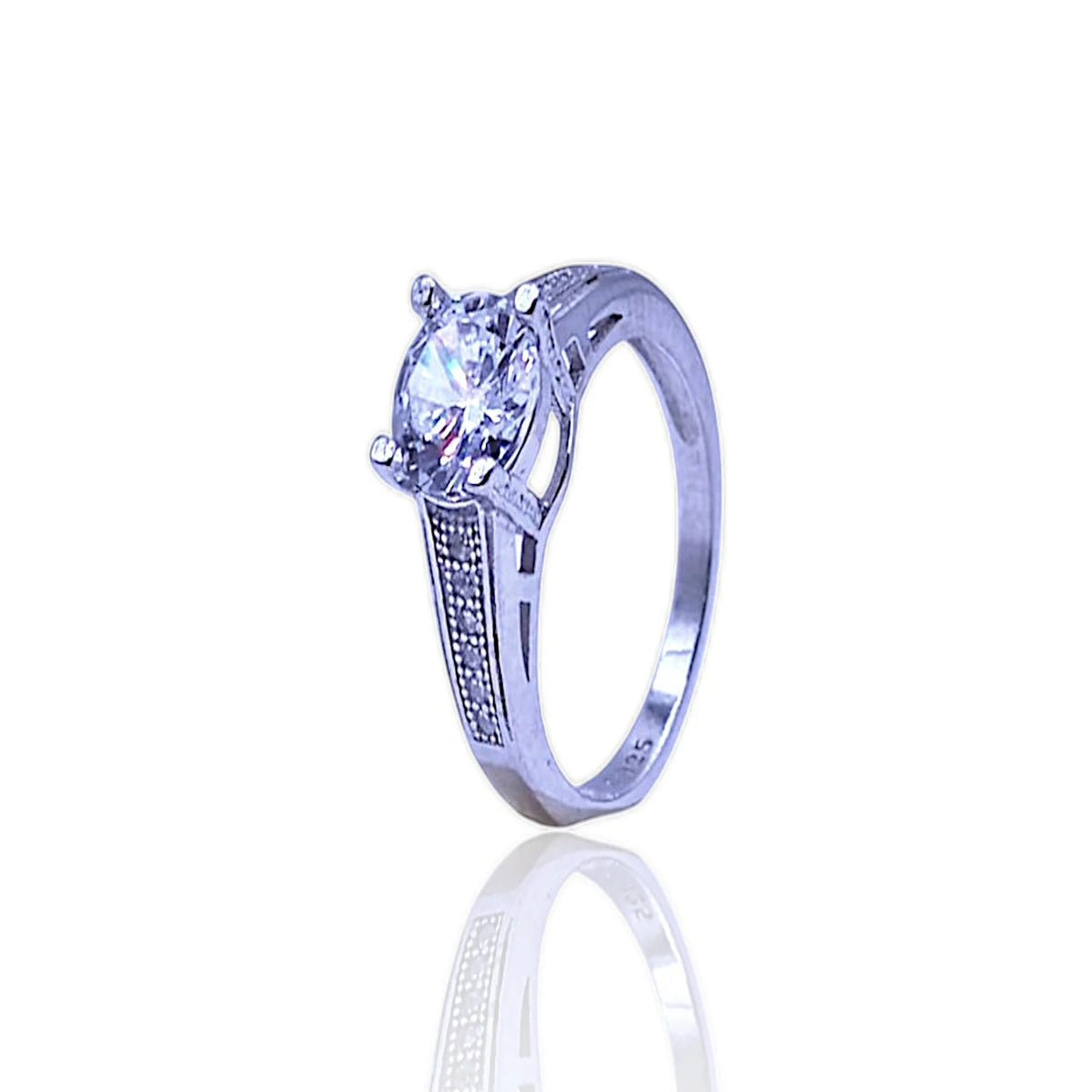 Single stone women ring