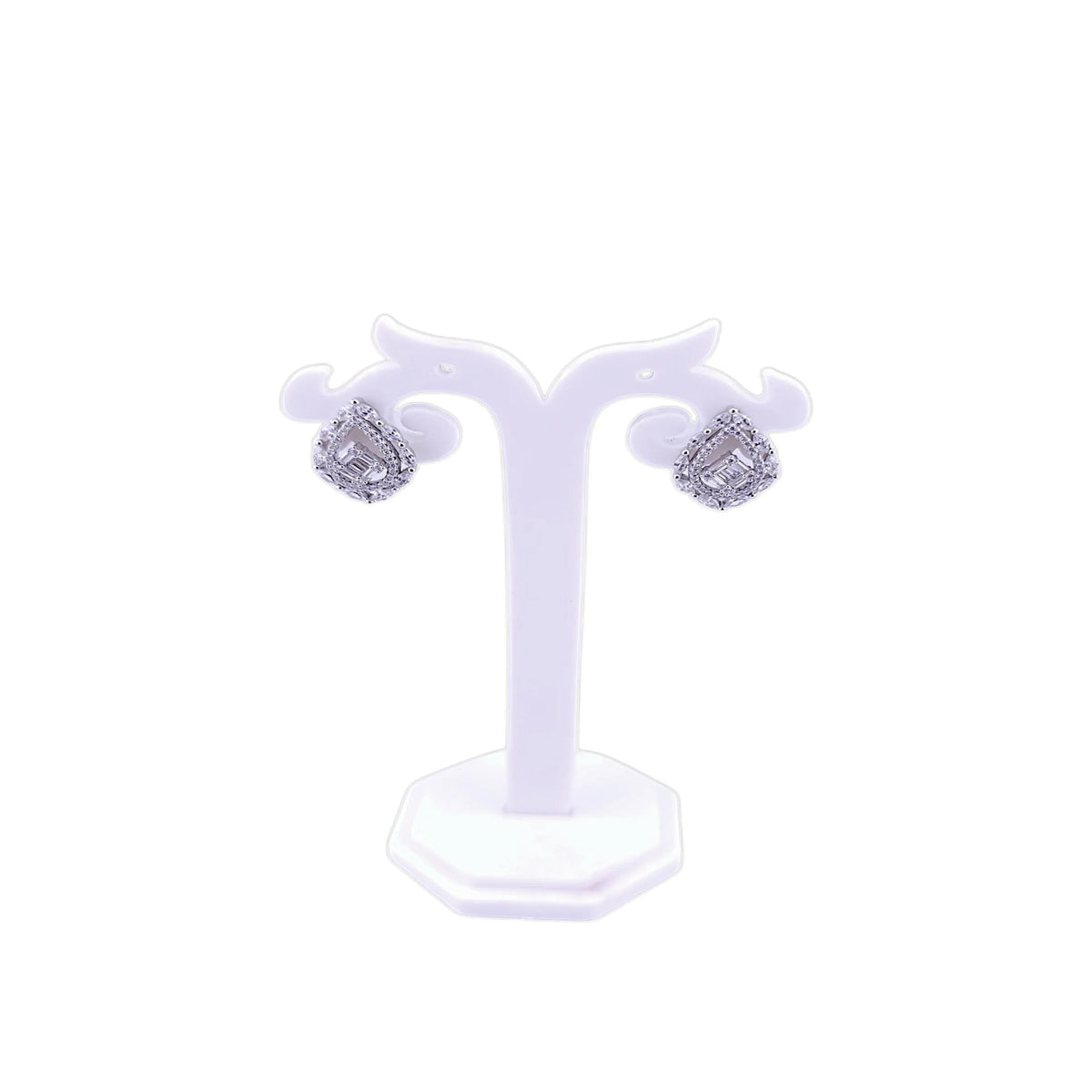 Fancy design stone earring