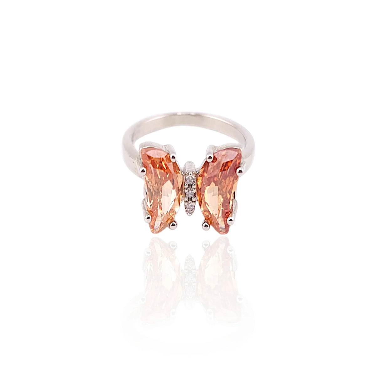 Premium Butterfly shape cut stone ring