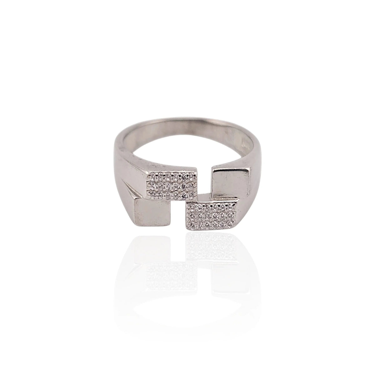Pure silver men fancy ring