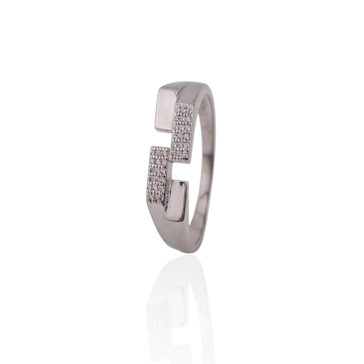 Pure silver men fancy ring
