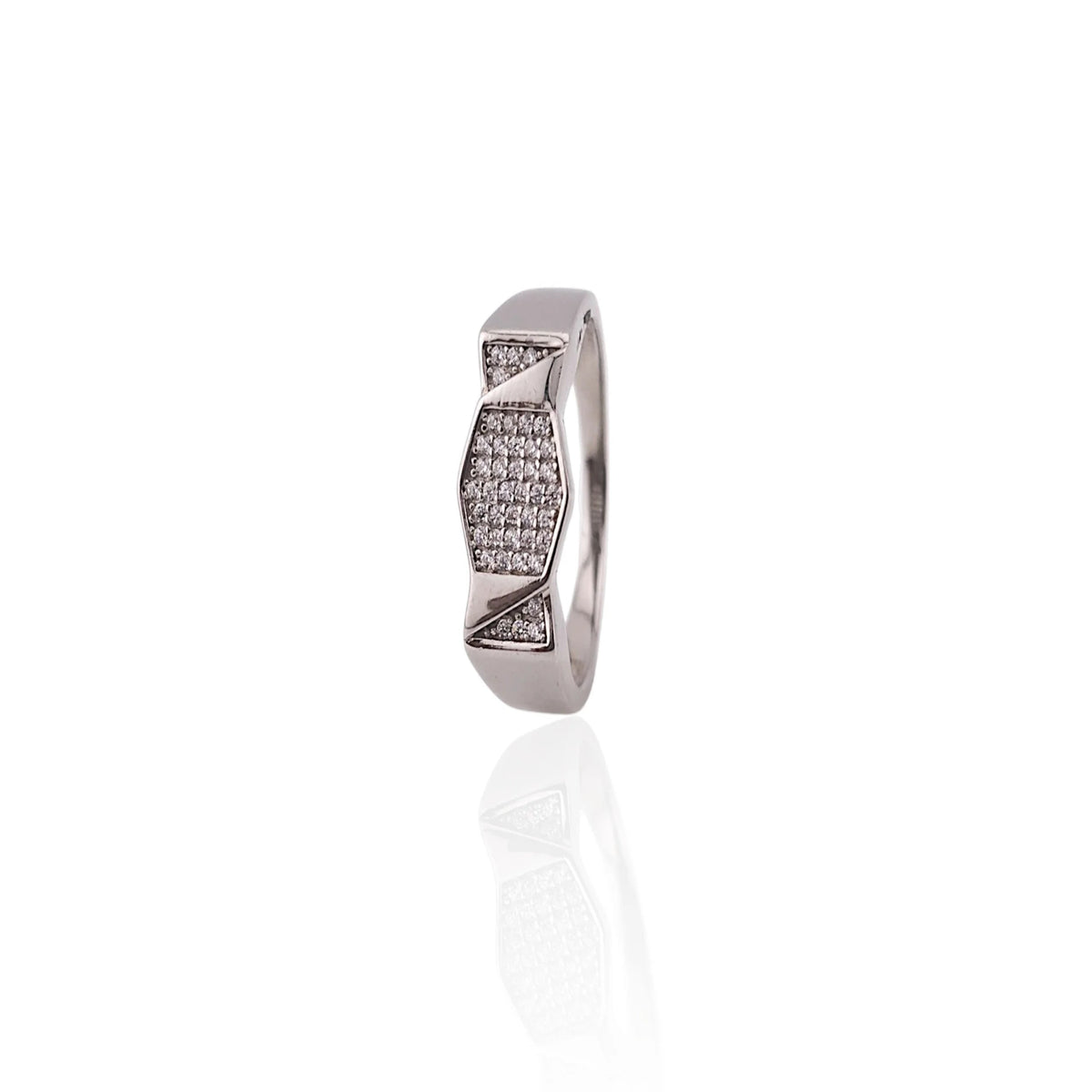 Pure silver men ring