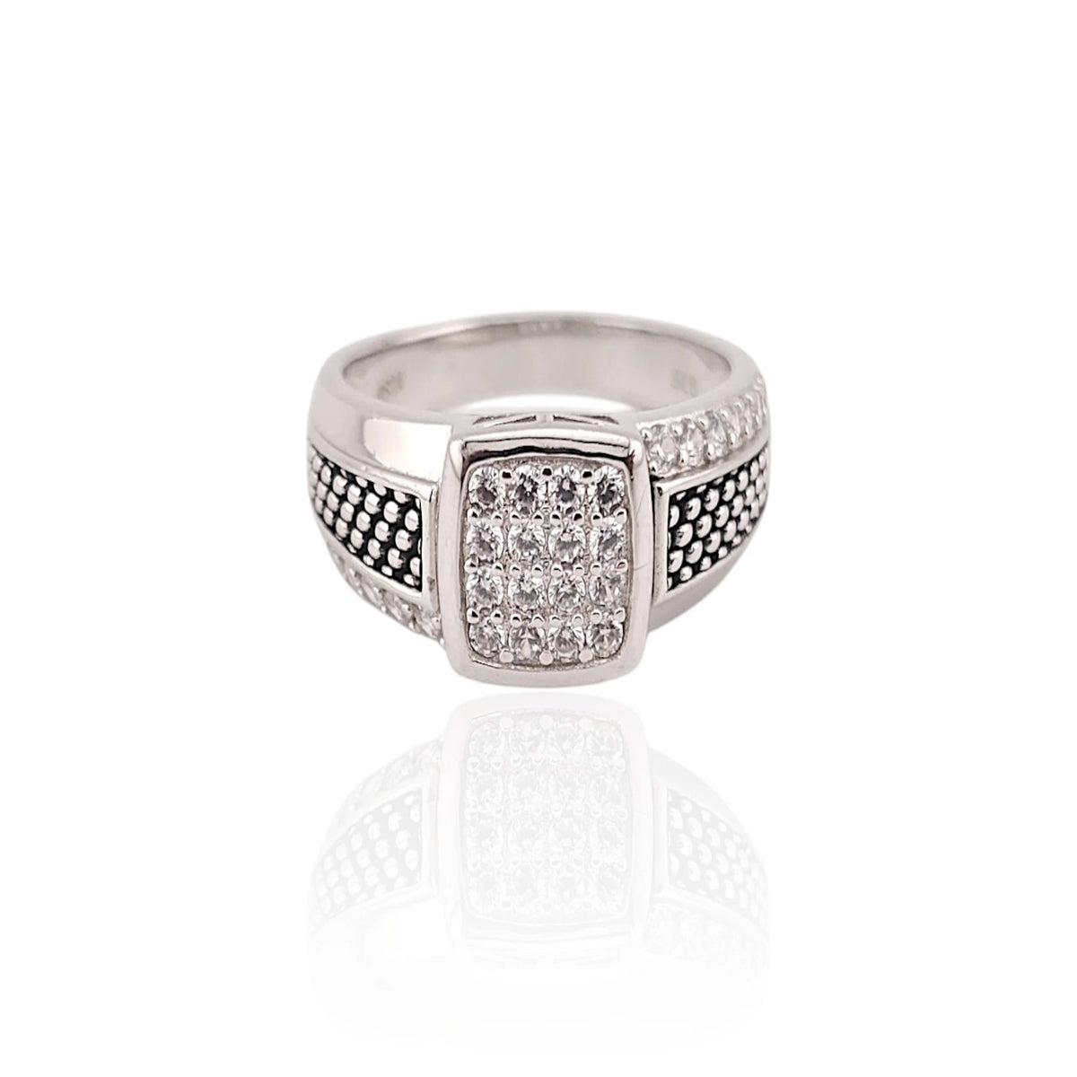 Real Rhodium Men Ring