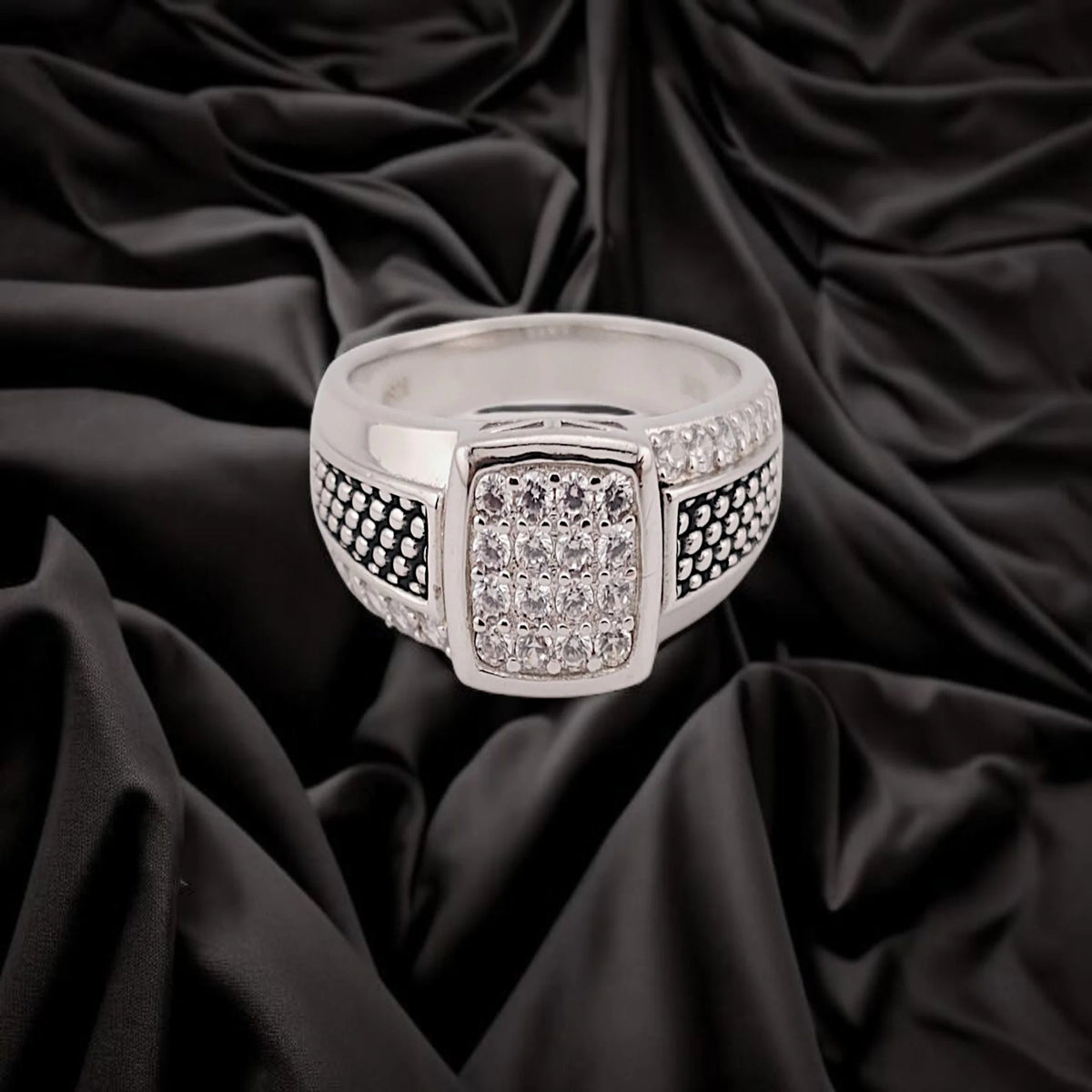 Real Rhodium Men Ring