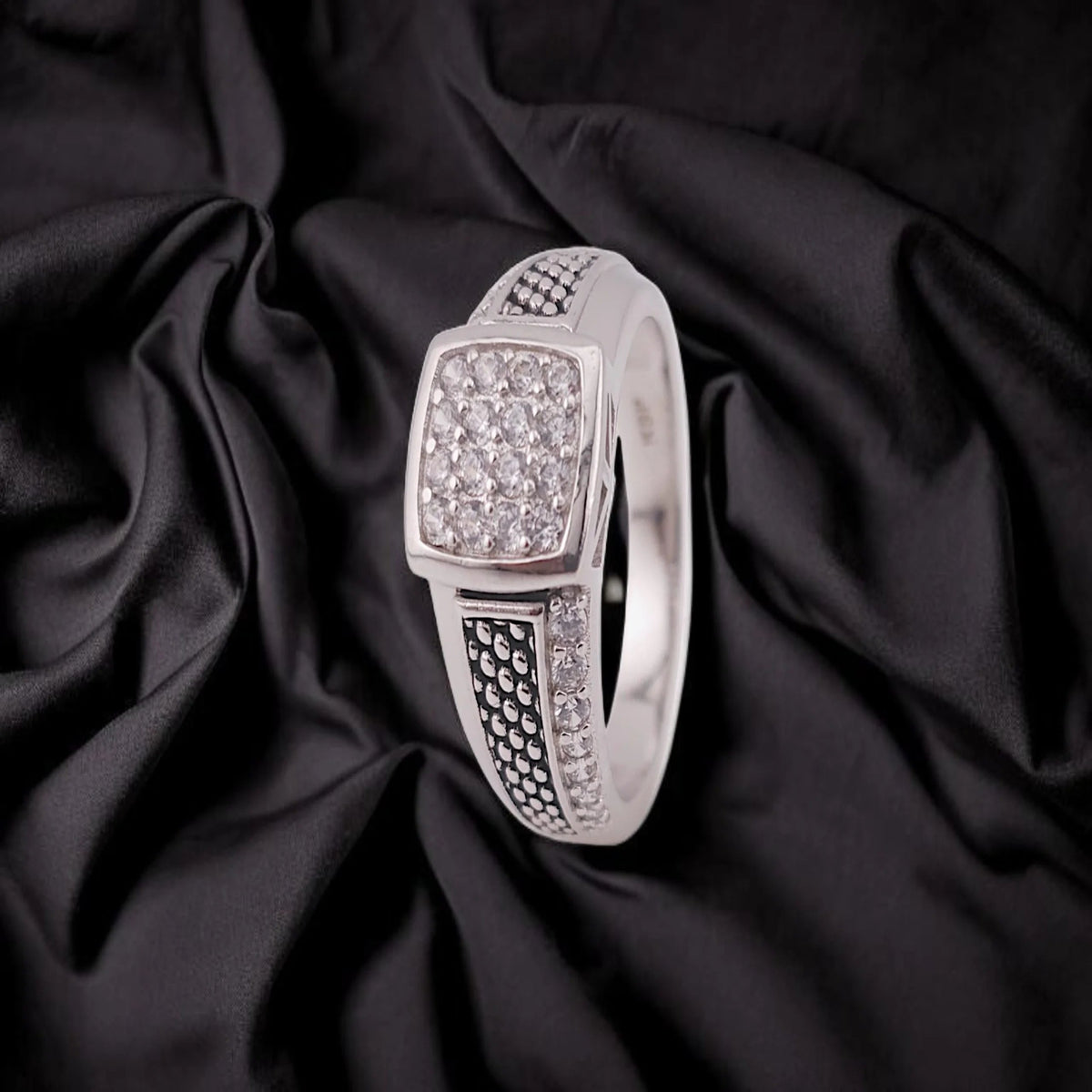 Real Rhodium Men Ring