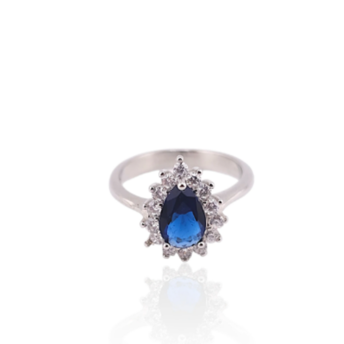 Blue stone women ring