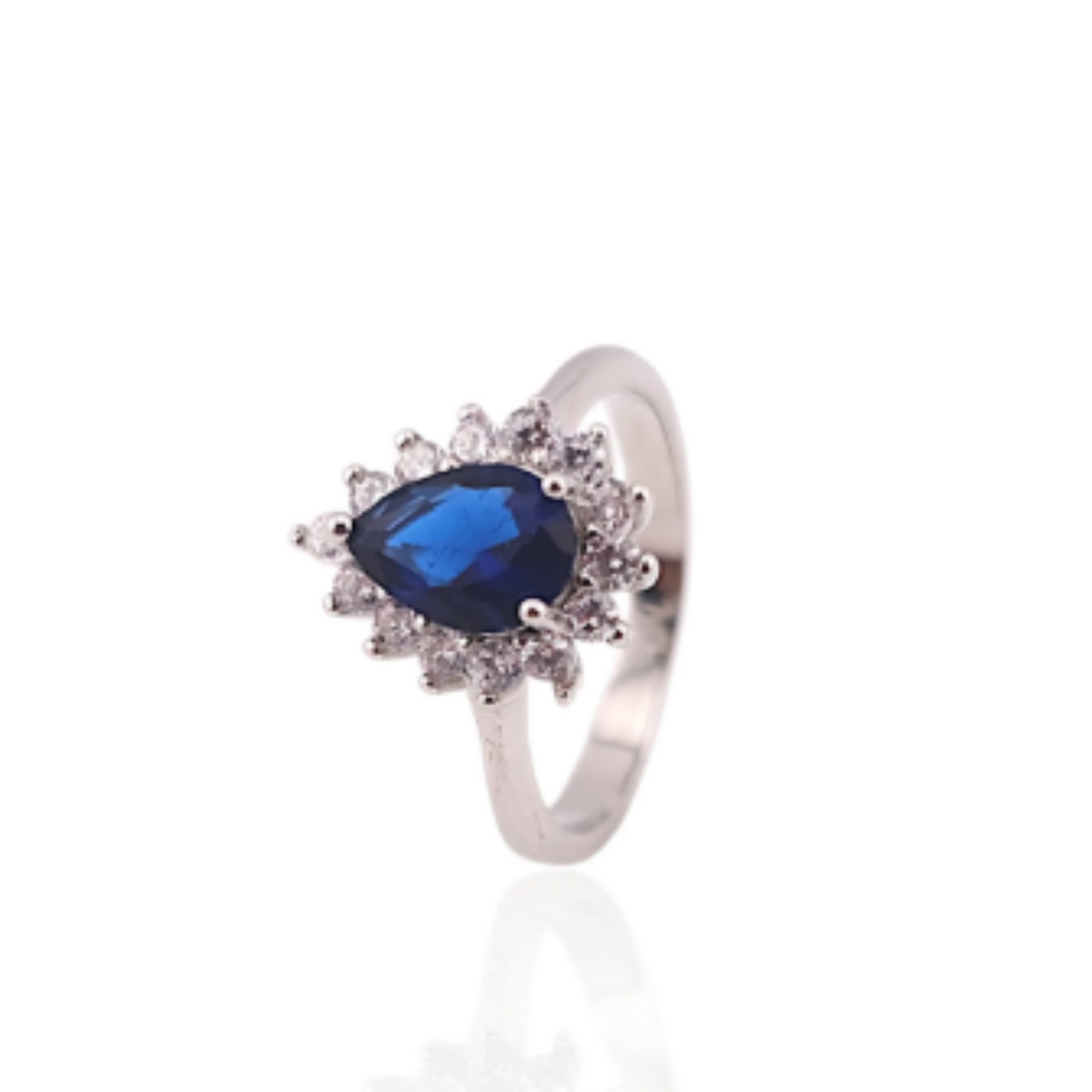 Blue stone women ring
