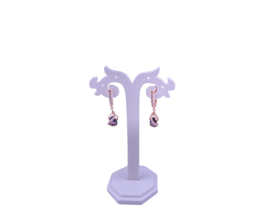 Fancy silver hanging earring