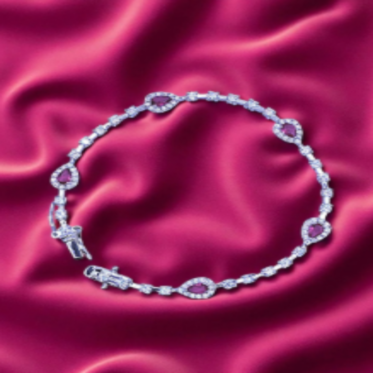 Red stone premium bracelet