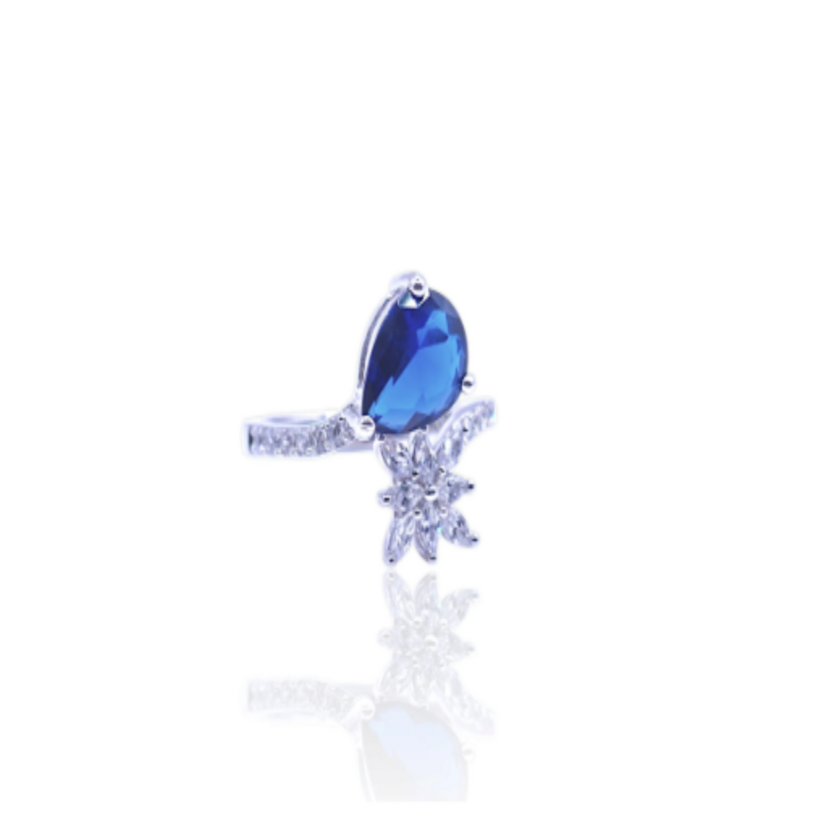Pure silver women ring